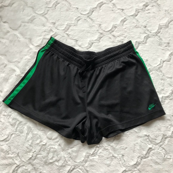 Nike Dri Fit black and green athletic short